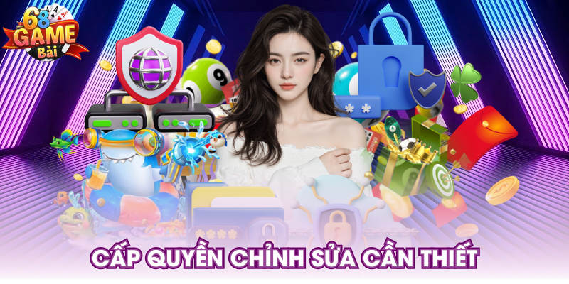 Cấp quyền chỉnh sửa cần thiết